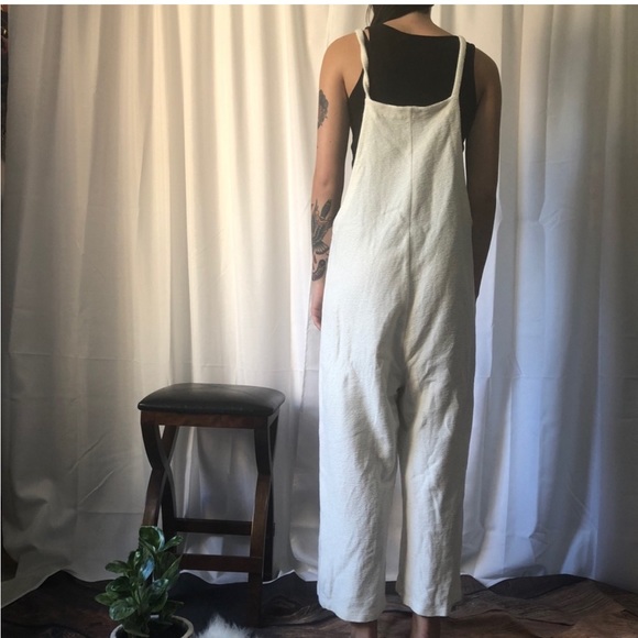 Madewell Texture & Thread Tie-Strap Overalls - Picture 2 of 3